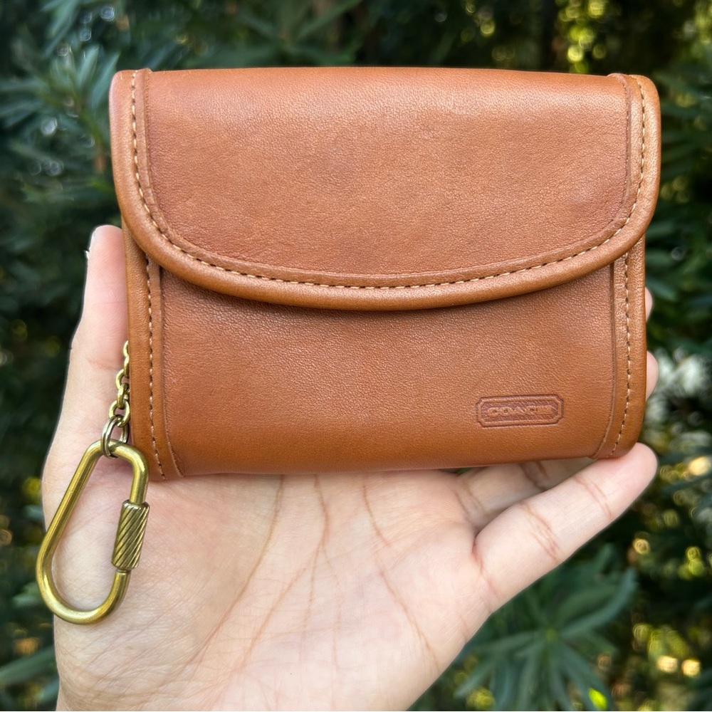SOLD***Vintage Coach 7219 British Tan Multifunction Purse Wallet